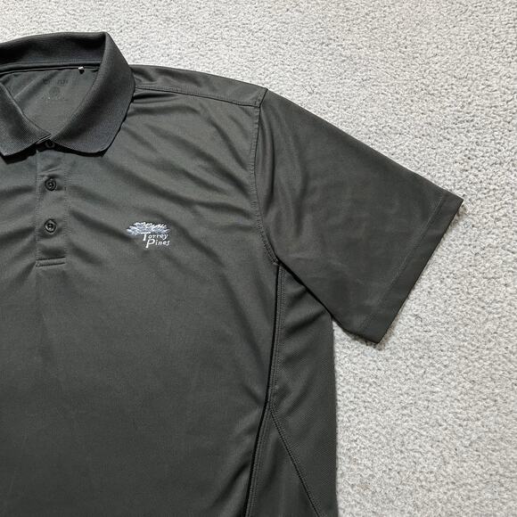 Clique Polo Shirt Mens XL Gray Torrey Pines Golf US Open Perfromance Stretch - Picture 5 of 10